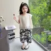 Conjunto de Verano para Niñas 2026 Nuevo Elegante Ropa Infantil Chaleco sin Mangas y Pantalones Anti-Mosquitos Conjunto de Dos Piezas para Bebés Niñas