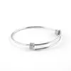 Estilo europeo y americano más vendido de acero inoxidable push-pull retráctil ajustable DIY pulsera pulsera pulsera