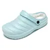 Chinelos de Algodão Estilo Casal Inverno 2020, Quentes e Impermeáveis, Chinelos Casuais de Pelúcia, Pantufas Confortáveis para Casa, Sapatos de Algodão Cor Sólida