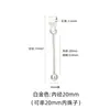 Colgante de Plata de Ley S925 Rosca Vacía Perla de Cristal Hecho a Mano con Cuentas Colgante de Joyería DIY Accesorios de Plata