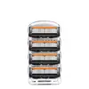 Navaja de afeitar manual naranja transfronteriza cuidadosamente seleccionada, precio de fábrica, cabezal de afeitar clásico de 5 capas, cuchilla de barba de cinco capas, navaja de afeitar para hombre