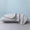 Funda de Almohada Lavable de Seda de Hielo para Verano, Estilo Frijol Sucio, 48x74, para Dormitorio de Estudiantes, Hogar, Funda Protectora para Almohada