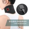 Proteção de pescoço com aquecimento elétrico para homens e mulheres, aquecimento quente, capa de proteção de pescoço com aquecimento recarregável, compressa quente, ajustável, USB, controle de três marchas, aquecimento de pescoço