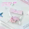 Mini cuaderno colgante acrílico personalizado creativo, bloc de notas estilo sanación color caramelo, accesorio lindo estilo INS