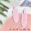 Grampo Bico de Pato Brilhante para Macaron de 7cm Grampo de Cabelo Sem Costura Cor de Doce Base para Grampo de Cabelo Acessório de Cabelo Fofo Grampo Lateral Material Grampo para Franja