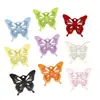 Acessórios para Joias DIY Liga Spray-Pintada Pingentes Grandes Multicor Vazados Borboleta 3D Charms para Bolsa Materiais Artesanais