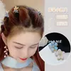 Mini Conjunto de Flores Pequenos Acessórios para Prender Cabelo tamanho pequeno Grampo de Cabelo Presilha Lateral Grampo para Franja com Temperamento Mini Grampo de Cabelo Prendedor de Cabelo Mulheres