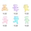 Nuevas pegatinas para uñas de oso de resina con diseño de oso de dibujos animados, tridimensionales, con diseño de caramelo mágico, Aurora y diamante, para decoración DIY.