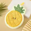 Toalla de Mano de Dibujos Animados Lindos Estilo Coreano Colgante Absorbente de Agua Secado Rápido Limpiar Triple Capa Engrosada Felpa de Coral Pañuelo de Cocina