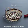 Productos Tejidos de Bambú Hechos a Mano Criba de Bambú Cesta de Bambú Bandeja para Dim Sum Paleta Recogedora Redonda Tejida para el Hogar Cesta de Almacenamiento Fruta Qin Xuan