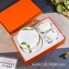 Juego de Taza y Platillo para Café y Té de la Tarde Estilo Nórdico de Lujo Ligero Británico Ideas de Regalo Exquisitas de Gama Alta para Negocios y el Hogar