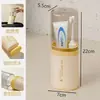 Copo para Enxaguante Bucal para Uso em Dormitório Estudantil, Copo para Escova de Dentes, Conjunto de Copos para Higiene Pessoal de Viagem, Porta-Escova de Dentes, Caixa de Armazenamento para Pasta de Dentes e Escova de Dentes