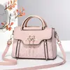 Nova Bolsa Feminina Estilo Francês, Bolsa de Mão Fashion, Bolsa de Ombro Transversal Estampada de Luxo Leve, Bolsas Pequenas Tridimensionais Estilo Chanel