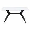 Mesa de jantar em rocha para uso doméstico, mesa e cadeiras de jantar estilo italiano, combinação de luxo leve, mesa de jantar retangular minimalista moderna de alta qualidade para espaços pequenos