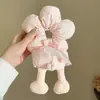 Lindo Scrunchie de Flor de Trasero de Mickey Puntos Dibujo Animado Lindo Goma para el Cabello Muñeca 3D Rodete Cola de Caballo para Mujer