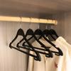 Cabides de Plástico Preto com Ganchos de Metal para Secar Roupas, Espessados para Uso em Fábricas de Vestuário e Lavanderias, Cabides de Roupas Atacado