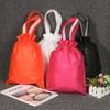 Bolsa para zapatos portátil de bolsillo no tejido, nueva bolsa para polvo con cordón doble, los fabricantes de bolsas para polvo con cordón pueden agregar logotipo