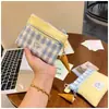 Bolsa organizadora de documentos de color a cuadros lindo y en bloques de color, tarjetero portátil multifuncional para pasaporte de viaje, tickets, tarjeta de identificación