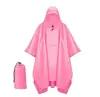 Poncho Impermeable Multifuncional 3 en 1 para Ciclismo al Aire Libre, Poncho de Lluvia con Cremallera de Poliéster para Senderismo, Venta al por Mayor para Comercio Exterior y Ventas Transfronterizas