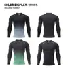 Calça Legging Esportiva Masculina de Corrida Secagem Rápida Compressão Manga Longa Roupa de Treinamento Fitness Basquete Absorção de Umidade Top Base Outono