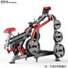 Entrenador de Remo Sentado Panatta Panata Tirón Alto Remo Horizontal Redondo Set de Equipo para Gimnasio