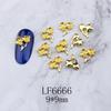 Joias de Nail Art Transfronteiriças Novos Adesivos de Unha de Liga Metálica Japonesa Diamante Retrô Tridimensional Rosa Nail Art Joias de Diamante
