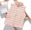 Chaleco ligero de plumón para mujer, estilo corto con cuello alto, corte ajustado, nuevo chaleco de plumón Otoño e Invierno 2025, chaleco para mujer de talla grande