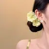 Didy No Tiene Miedo del Mismo Pasador Verde de Phalaenopsis Flor Lateral Flor Artificial Tocado Accesorios para el Cabello de Viaje a la Costa