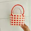 Nuevos Bolsos DIY, Bolsos para Niños, Bolsos de Mujer de Souvenir, Cestas de Verduras, Bolsos Tejidos, Bolsos a Cuadros