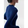 Ss Studio Hilo Grueso del Yangtsé Sin Costuras de una Sola Pieza Cuello Alto Medio Lana para Mujer Otoño e Invierno Suéter Base