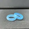 Anel de Ágata de Gelo Calcedônia Natural Brasileiro Par de Anéis Anel de Dedo Anel de Cauda Anel para Correr Portátil Anel Atacado