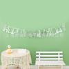 Nueva guirnalda de feliz cumpleaños calada con dorado, banderín de letras de feliz cumpleaños, decoraciones para fiesta infantil