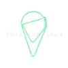 Clips para Papel de Gota de Agua de Color Macarrón Transfronterizos Venta al por Mayor Clips para Papel Creativos Recubiertos de Plástico Mini Clips para Papel con Forma de Gota de Agua Pequeños
