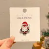 Broche de Papá Noel Europeo y Americano Atmósfera Lindo Pin Personalidad Festiva para Mujer Insignia Creativa Hebilla de Pin de Dibujos Animados Decoración