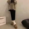 Botas de mujer estilo Birkenstock, de suela gruesa, forradas de polar, peludas, perfectas para usar al aire libre, nueva colección otoño/invierno 2026, botas de nieve fáciles de poner, pantuflas de algodón