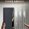 Aplicável ao Estojo com Suporte para Celular Honor Magic V6 Textura Napa Magic V6 Janela Inteligente Capa Ultra-fina de Couro Genuíno
