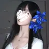 Grampo de Cabelo Flor Lírio Borboleta Azul Fresco Acessórios de Lado para Mulheres Clipe Acessórios de Cabelo para Foto de Atmosfera