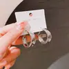 Aguja de plata 925, diseño de nicho, aretes de puesto de mercado nocturno, fuente mayorista, aretes de moda estilo coreano, aretes populares