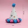 Sombrero de Cumpleaños para Niños y Adultos Punto Láser Reflectante Gorra Puntiaguda de Bola Gorra Puntiaguda de Fiesta Gorra de Corona Gorra de Bola Mao