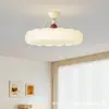 Lámpara de Techo para Sala de Estar Color Crema Modelo Nuevo 2026 Amigable con la Vista Moderna Minimalista Estilo Mid-Century Forma de Pastel Veta de Madera de Nogal Luz para Vestíbulo Principal