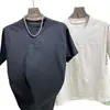 Nova Camiseta Masculina de Manga Curta Verão 2026, Cor Sólida, Fashion, Luxo Leve, Marca Tendência Roupa Masculina, Top Premium de Meia Manga