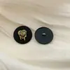 Botón metálico redondo doble estilo francés Chanel estilo socialité botón para ropa hebilla para abrigo de mujer suéter accesorios de joyería