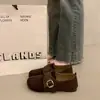 Zapatos Birkenstock Suaves y Elegantes para Mujer, Mocasines Clásicos Retro de Suela Gruesa, Transpirables y No Oprimen, Zapatos Versátiles y de Moda para Mujer