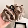 Nuevo Pasador de Pelo de Burbuja de Nube de Satén de Gama Alta con Lazo Grande para Recogidos, Pinza de Tiburón Grande para el Cabello para Mujeres