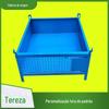 Caixa de ferro para serviços pesados Logística Aço Metal Dobrável Estrutura de ferro Fábrica Oficina Caixa de coleta de resíduos Caixa empilhável