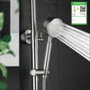 Ducha presurizada de acero inoxidable SUS304, cabezal de ducha de baño doméstico, cabezal de ducha de lluvia presurizado, adecuado para