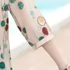 Camisa Floral de Verão da Mamãe Camisa Feminina com Mangas Médias que Reduz a Idade Moda Casual Roupas para Mulheres de Meia-Idade e Idosas Camiseta Estampada Top