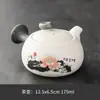 Pote com alça de cerâmica grossa pote único doméstico conjunto de chá Gongfu pote para preparo de chá de ervas pote Xishi dispositivo para preparo de chá grande capacidade