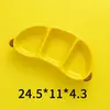 Plato personalizado estilo ins con forma de fruta, plato cerámico dividido creativo y lindo, plato para snacks, plato para dumplings y frutas de uso doméstico