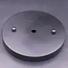 Placa de Techo Negra de 150 mm Borde Recto Base Redonda Base para Araña Lámpara de Pared para Comedor Accesorios de Luminarias